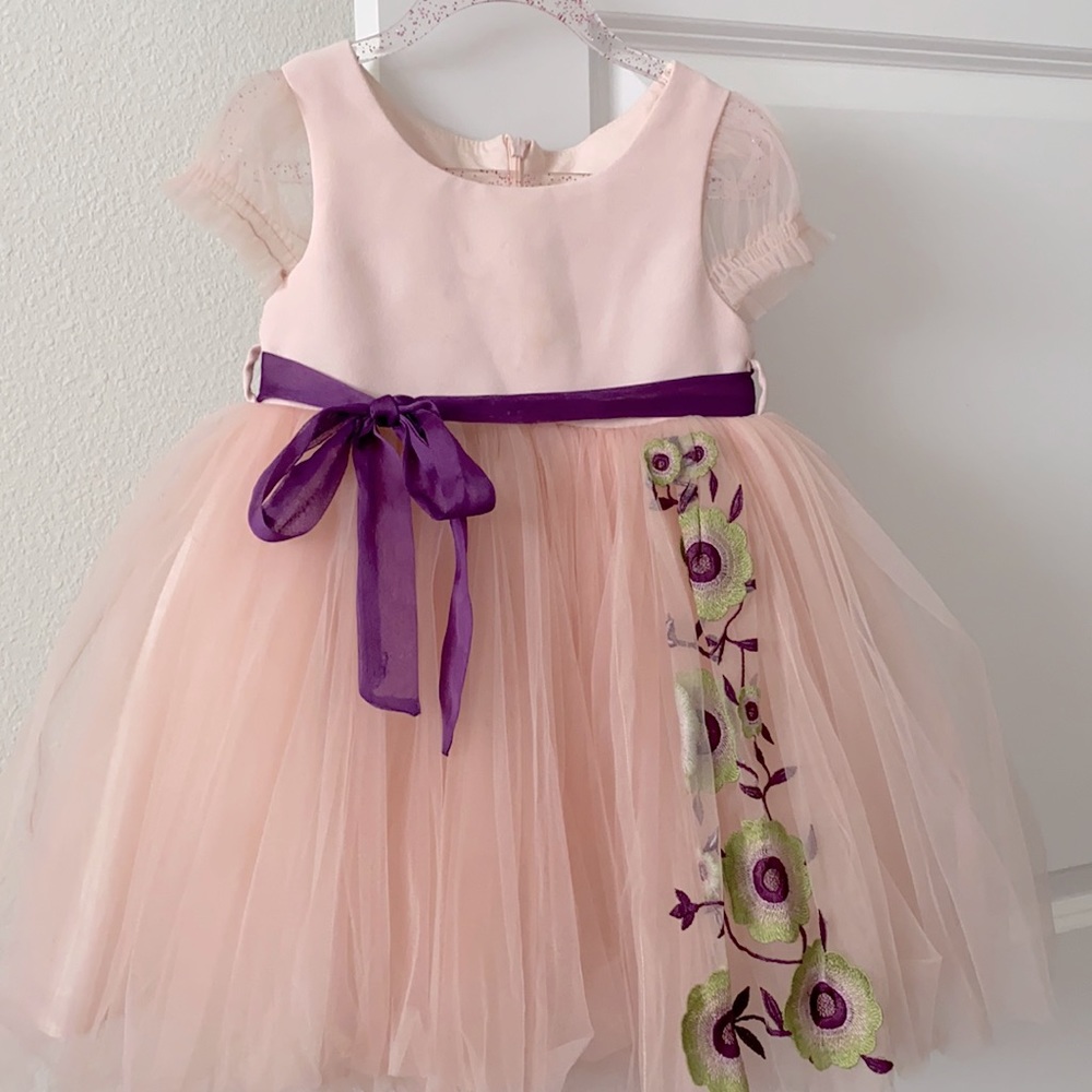 Dusty Pink Classy Girls 4T dress , used  1 time